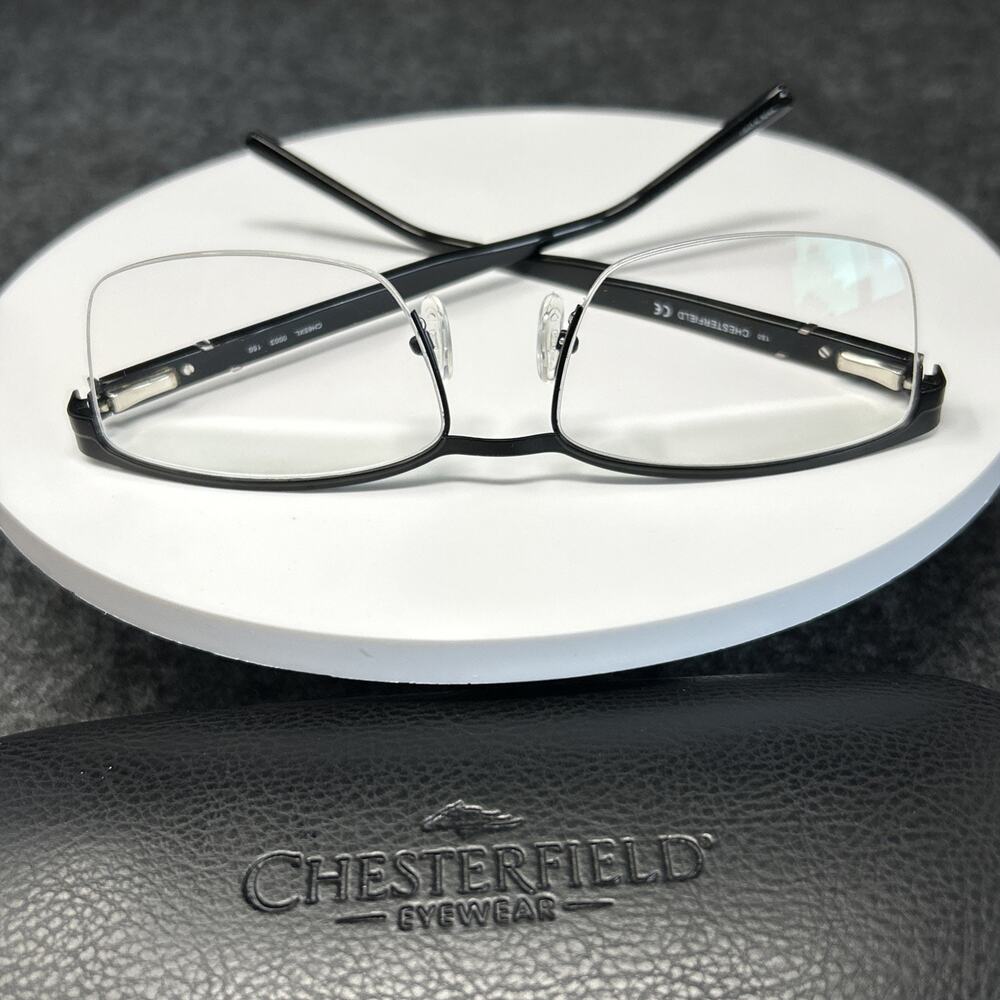Chesterfield CH65XL 0003 Matte Black Glasses Frames 57-18-150 Men XL w/Case READ